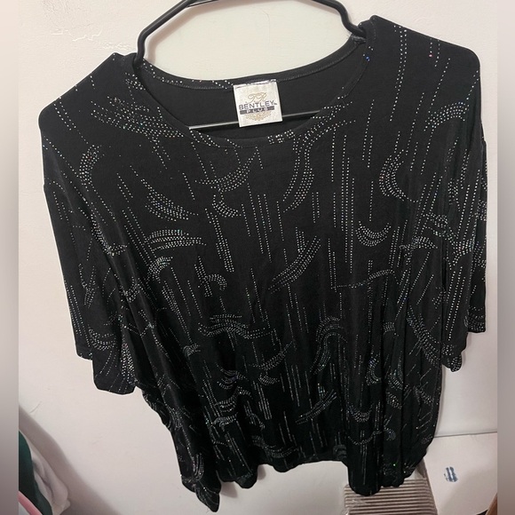 Bentley Black Beaded Top​ - Picture 2 of 4